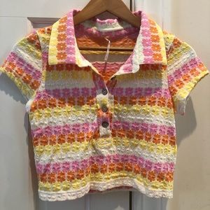 Free People Babe Town Polo Size Small